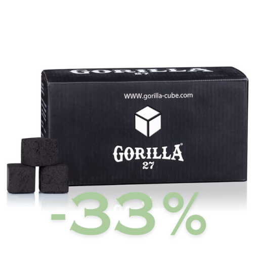 Gorilla Cube 27er Naturkohle BarBox Gastro 20KG