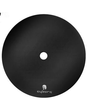 Cyborg Hookah - Kohleteller Glatt Black 20cm