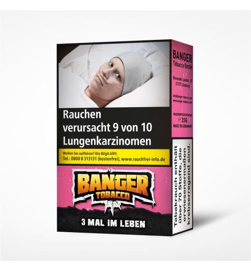 Banger Tobacco 25g - 3 Mal Im Leben