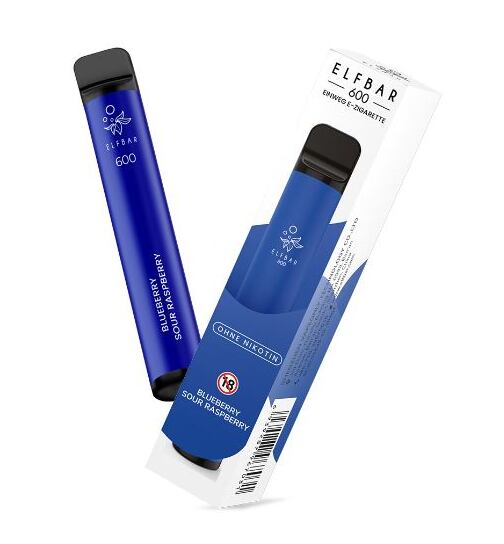 Elf Bar 600 I Blueberry Sour Raspberry I Einweg Vape, 8,00