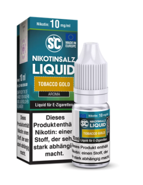 SC Nikotinsalz Liquid 10ml - 10mg - Tobacco Gold