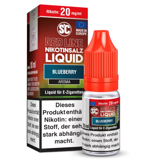 SC Red Line Nikotinsalz Liquid 10ml - 20mg - Blueberry