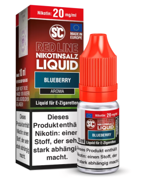 SC Red Line Nikotinsalz Liquid 10ml - 20mg - Blueberry