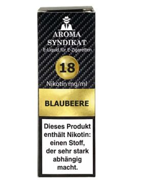 Aroma Syndikat Nikotinsalz Liquid 10ml - Blaubeere 18mg