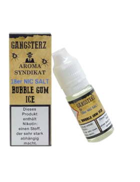 Gangsterz Nikotinsalz Liquid 10ml - 18mg - Bubble Gum Ice
