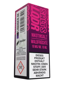 Liquider Nikotinsalz Liquid 10ml - 18mg - Waldfr&uuml;chte
