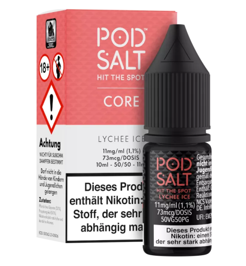 Pod Salt Nikotinsalz Liquid 10ml 20mg - Core Lychee Ice