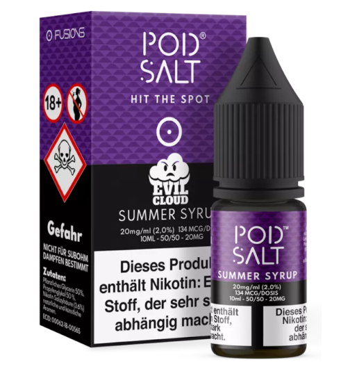 Pod Salt Nikotinsalz Liquid 10ml 20mg - Fusion Summer Syrup