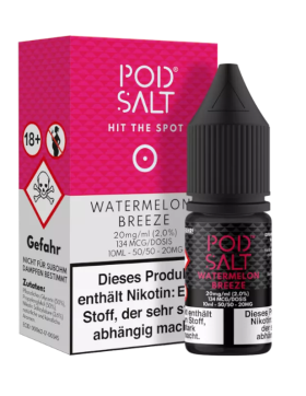 Pod Salt Nikotinsalz Liquid 10ml 20mg - Watermelon Breeze