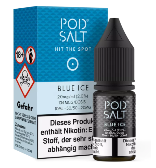 Pod Salt Nikotinsalz Liquid 10ml 11mg - Blue Ice