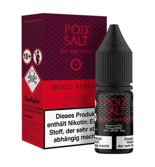 Pod Salt Nikotinsalz Liquid 10ml 11mg - Core Mixed Berries
