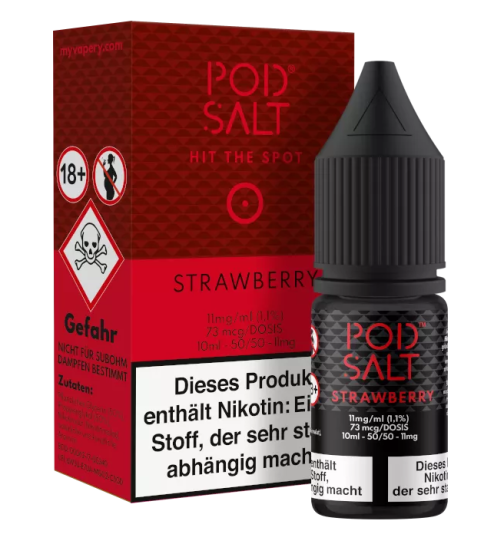 Pod Salt Nikotinsalz Liquid 10ml 11mg - Strawberry