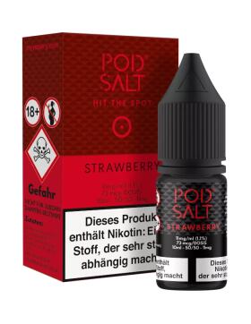 Pod Salt Nikotinsalz Liquid 10ml - Strawberry 11mg