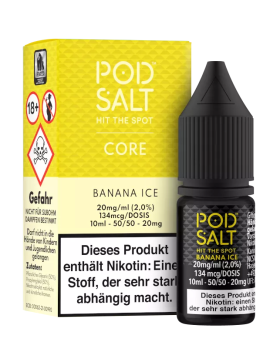 Pod Salt Nikotinsalz Liquid 10ml 11mg - Core Banana Ice