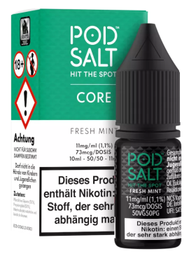 Pod Salt Nikotinsalz Liquid 10ml 11mg - Core Fresh Mint