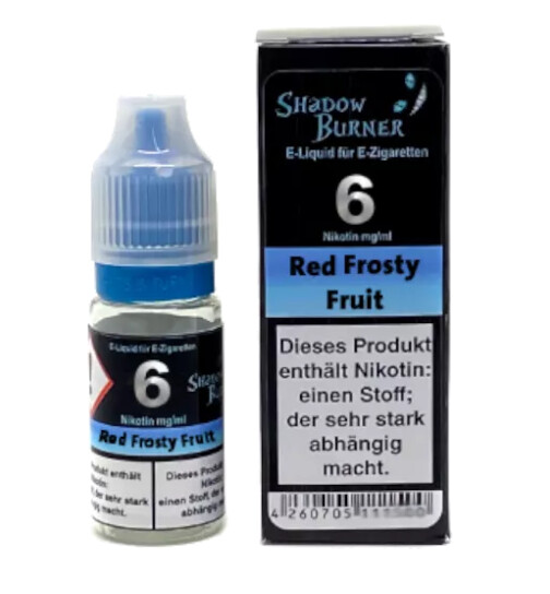 Shadow Burner Nikotinsalz Liquid 10ml - Red Frosty Fruit 18mg