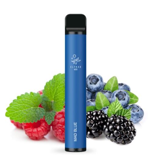Elf Bar 600 Einweg Vape - Mad Blue bei Smokkers!, 8,00