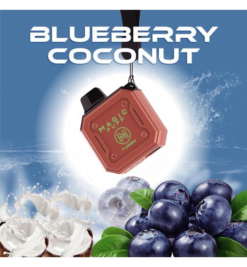 Magic Puff Turbo Einweg Vape - Blueberry Coconut