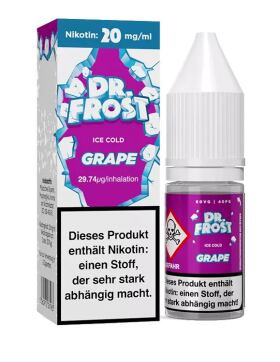 Dr. Frost Nikotinsalz Liquid 10ml - 20mg - Grape Ice