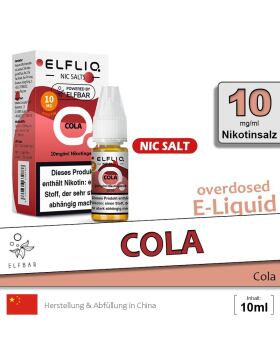 Elfliq Nikotinsalz Liquid 10ml - 10mg - Cola