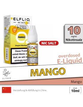 Elfliq Nikotinsalz Liquid 10ml - 10mg - Mango