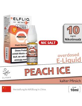 Elfliq Nikotinsalz Liquid 10ml - 10mg - Peach Ice