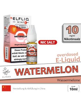 Elfliq Nikotinsalz Liquid 10ml - 10mg - Watermelon