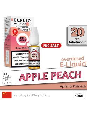 Elfliq Nikotinsalz Liquid 10ml - 20mg - Apple Peach