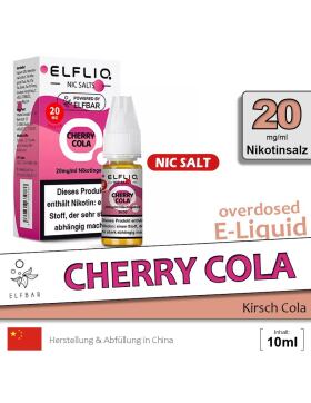 Elfliq Nikotinsalz Liquid 10ml - 20mg - Cherry Cola