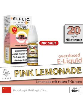 Elfliq Nikotinsalz Liquid 10ml - 20mg - Pink Lemonade
