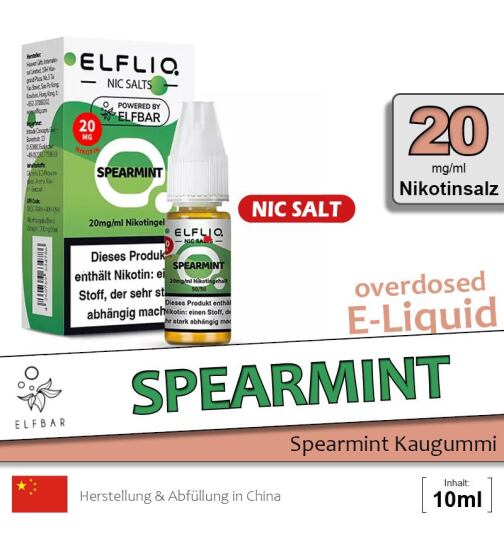 Elfliq Nikotinsalz Liquid 10ml - 20mg - Spearmint
