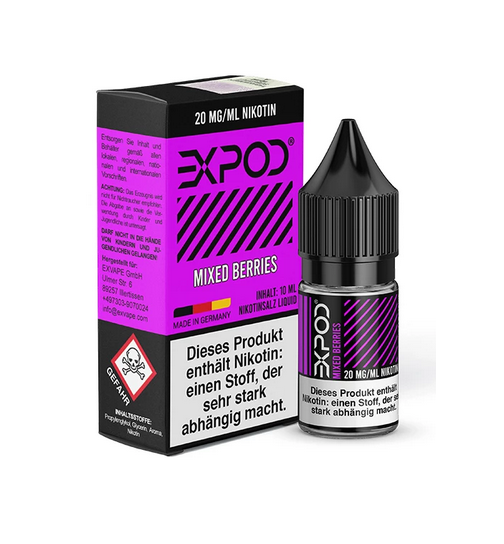 Expod Nikotinsalz Liquid 10ml - 0mg - Mixed Berries