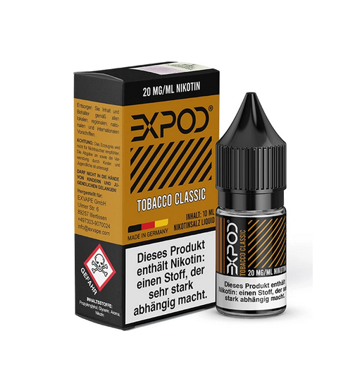 Expod Nikotinsalz Liquid 10ml - 0mg - Tobacco Classic