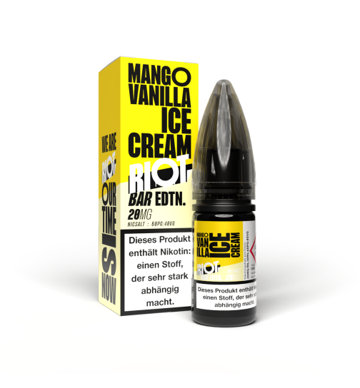 Riot Salt Bar Edtn Hybrid Nikotinsalz Liquid 10ml - 20mg - Mango Vanilla Ice Cream
