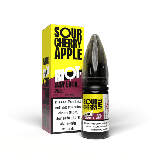 Riot Salt Bar Edtn Hybrid Nikotinsalz Liquid 10ml - 20mg - Sour Cherry Apple
