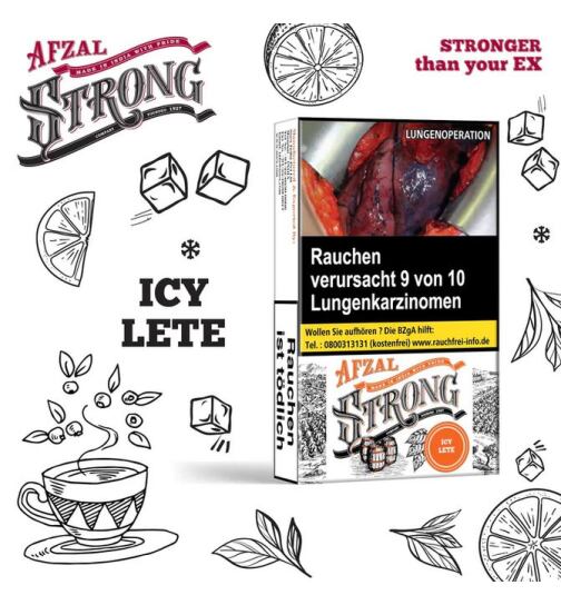 Afzal Strong Xtra Tobacco 20g - Icy Lt