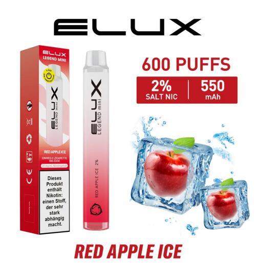 Elux Legend Mini Einweg Vape - Red Apple Ice