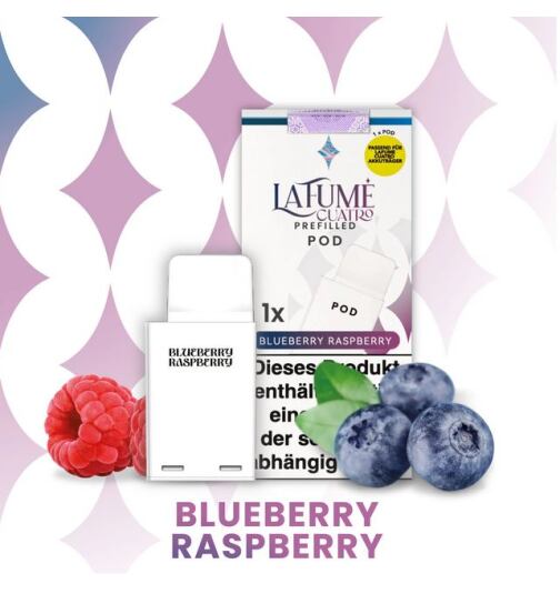 La Fume Cuatro Prefilled Pod Blueberry Raspberry bei Smokkers, 5,00 €