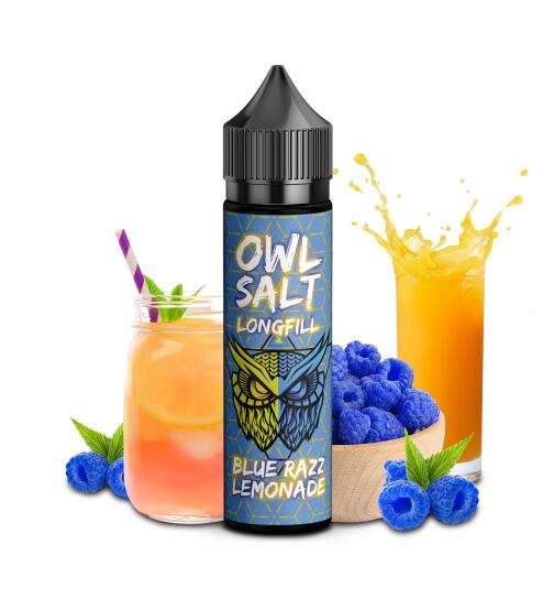OWL Salt 10ml in 60ml Longfill - Blue Razz Lemonade