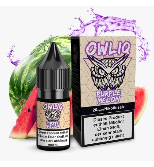 OWLIQ Nikotinsalz Liquid 10ml - 10mg I Purple Melon, 7,50