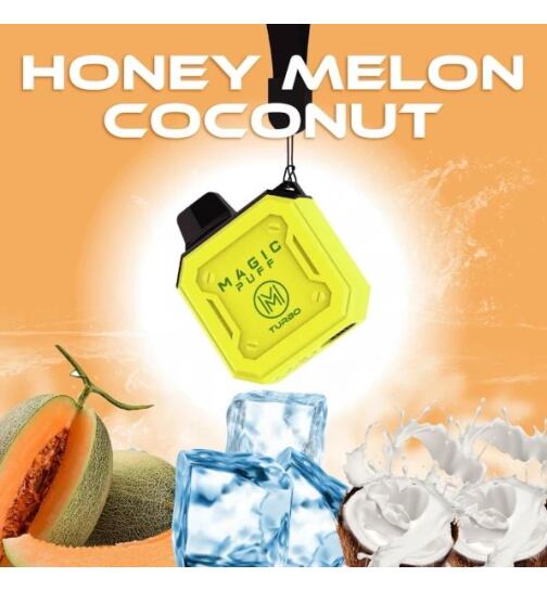 Magic Puff Turbo I Einweg Vape I Honey Melon Coconut, 5,50 €