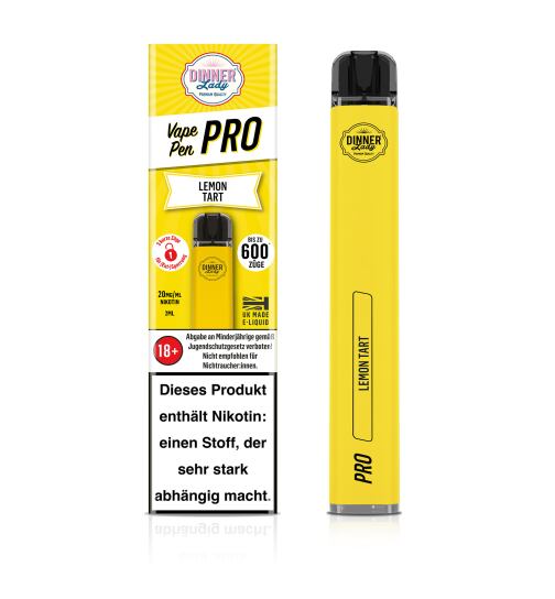 Dinner Lady Pen Pro Einweg Vape - Lemon Tart