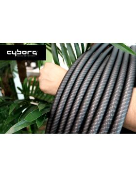 Cyborg Hookah Silikonschlauch matt - Carbon Black