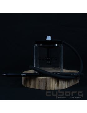 Cyborg Hookah - Power Cube - Metallic Black