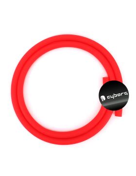 Cyborg Hookah Silicone Hose Matte - Baba Red