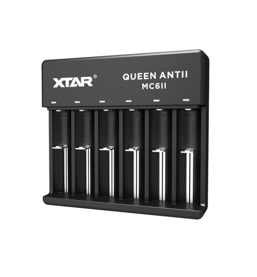 Xtar - Queen Ant II (MC6 II) - 6fach Li-Ion Akku Lader
