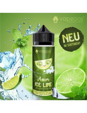 VAPEOOS&copy; Liquid 50ml 0mg Nikotin - Amor Ice Lime