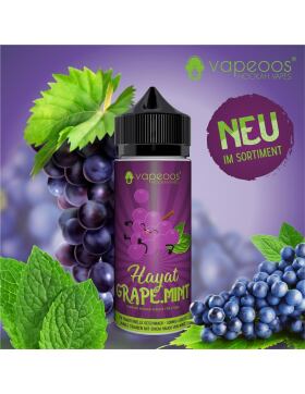 VAPEOOS&copy; Liquid 50ml 0mg Nikotin - Hayat Traube Minze