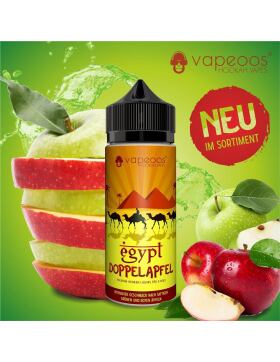 VAPEOOS&copy; Liquid 50ml 0mg Nikotin - Egypt Doppel Apfel