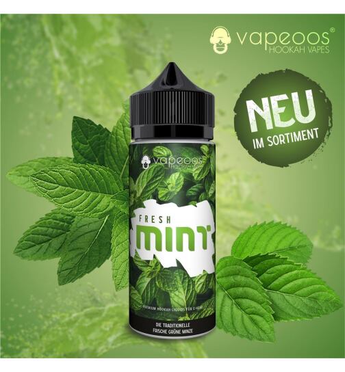 VAPEOOS&copy; Liquid 50ml 0mg Nikotin - Fresh Mint